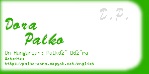 dora palko business card